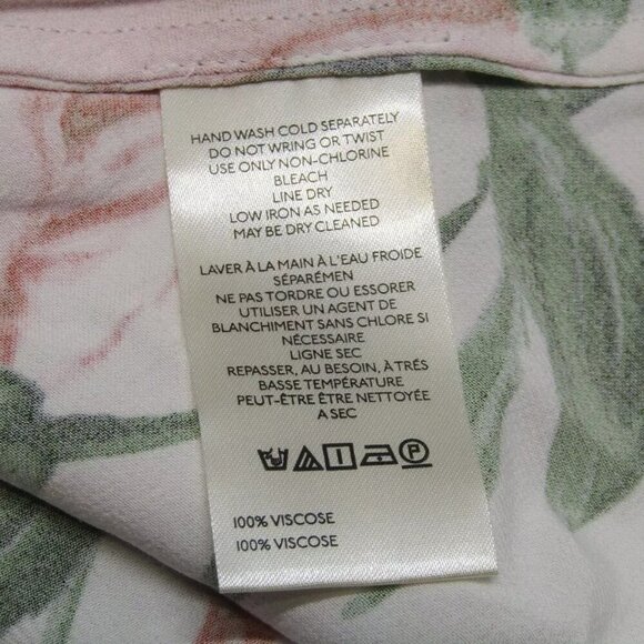 NEW ANTHROPOLOGIE Womens Midi Skirt Pink The Tilda Slip Floral Print Size XS - Picture 13 of 13